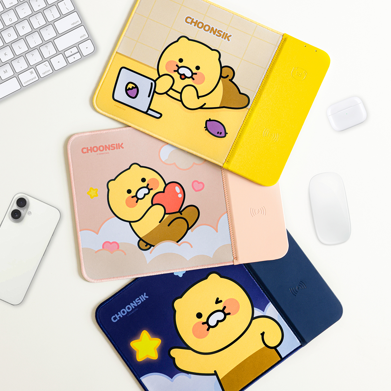 CHOONSIK Wireless Charging Mouse Pad