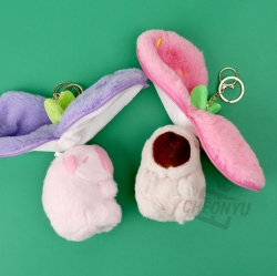 Fruit Zipper Capybara Plush Keyring, Random 