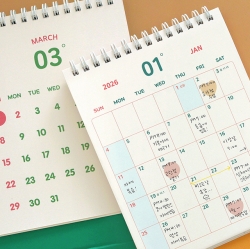 The temperature of the day 2026 Desk Calendar