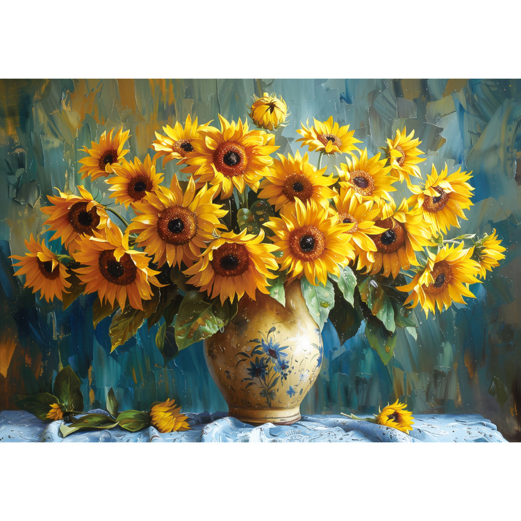 Sunlit Sunflower – Let’s Puzzle 1000pcs