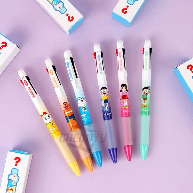 Doraemon Nunnnaekko 3-Color Ballpoint Pen, Random