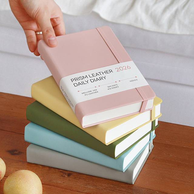 2026 PRISM LEATHER B6 DAILY DIARY