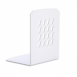 L-Shaped Bookend Medium white ,Set of 2pcs